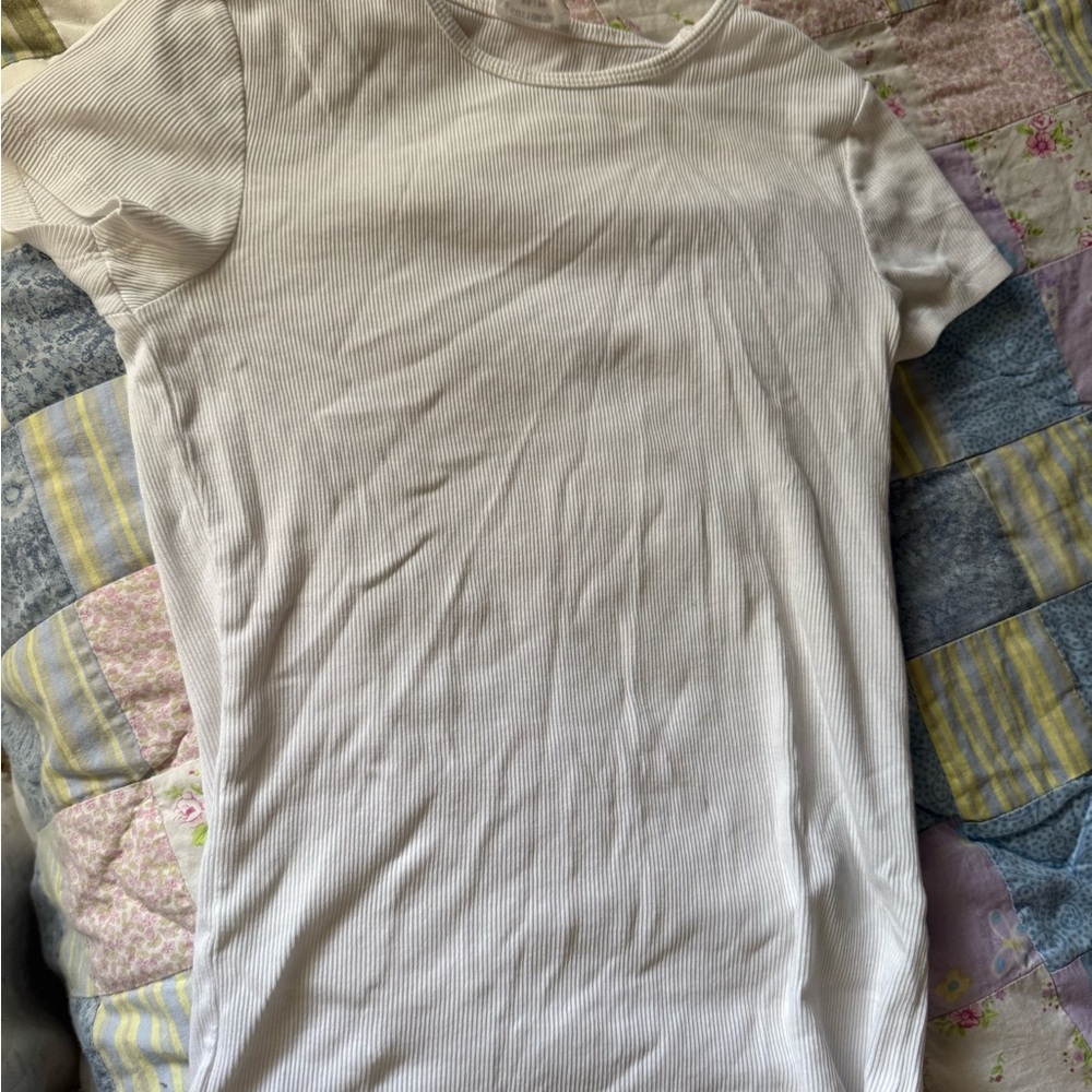 Cotton On White Ribbed Top